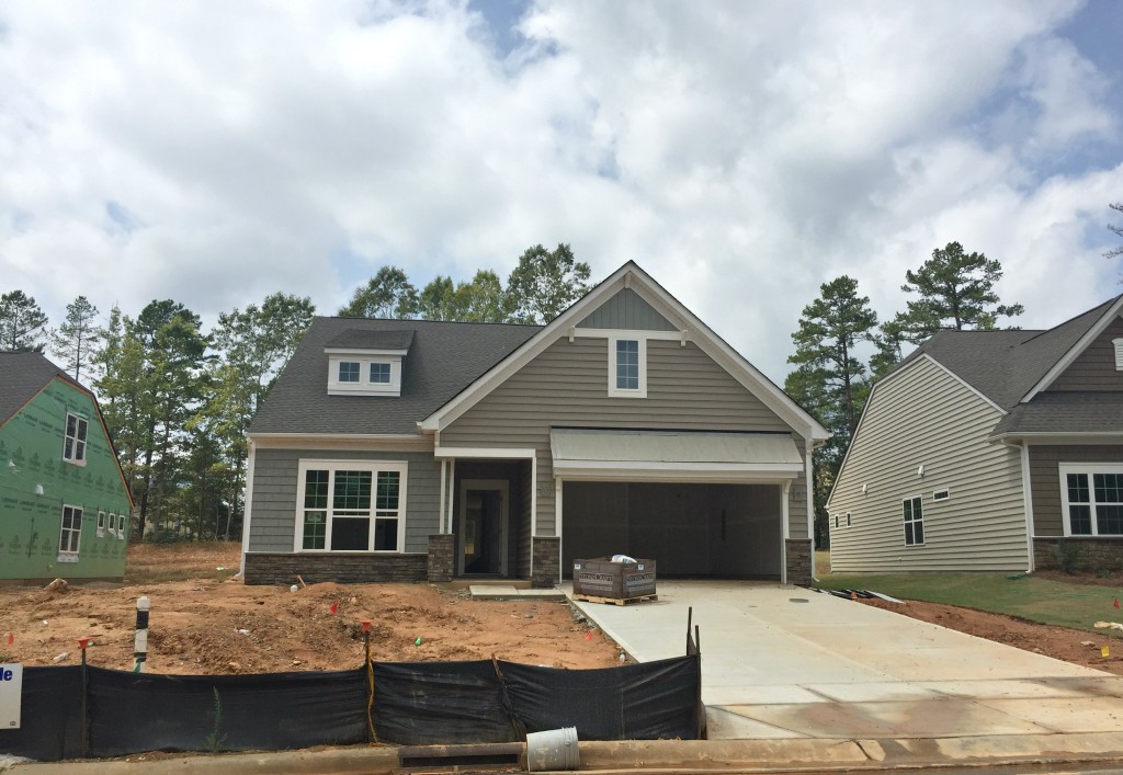 Neighborhood Home Under Construction